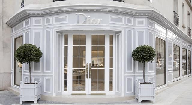 Boutique Dior - Top 15 marques de luxe françaises