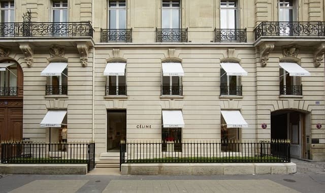 Boutique Céline - Top 15 marques de luxe françaises