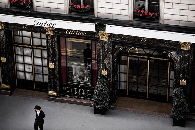 Boutique Cartier - Top 15 marques de luxe françaises