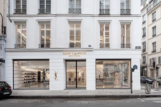 Boutique Yves Saint Laurent - Top 15 marques de luxe françaises
