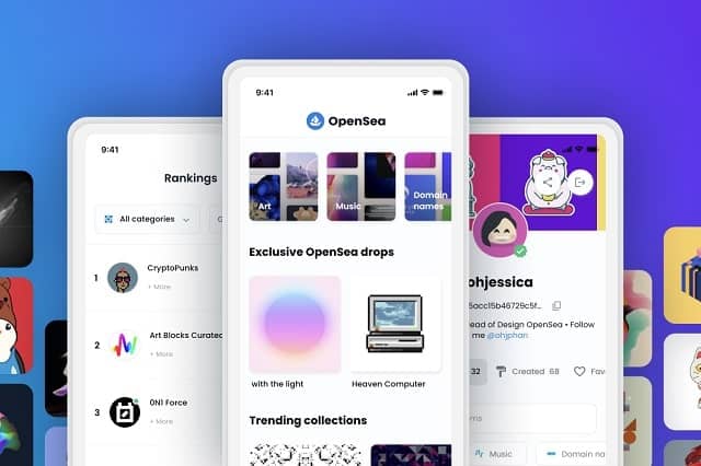 NFT définition d’un phénomène qui révolutionne la propriété numérique - application OpenSea