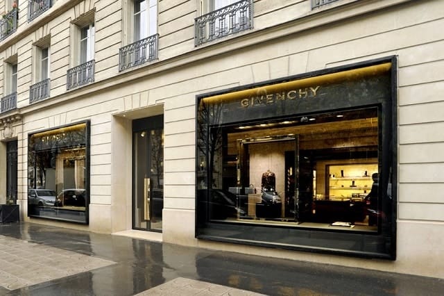 Boutique Givenchy - Top 15 marques de luxe françaises